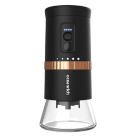 UNIQ x oceanrich ユニーク オーシャンリッチ自動コーヒーミル G2 ブラック UQ-ORG2BL 臼式 コードレス